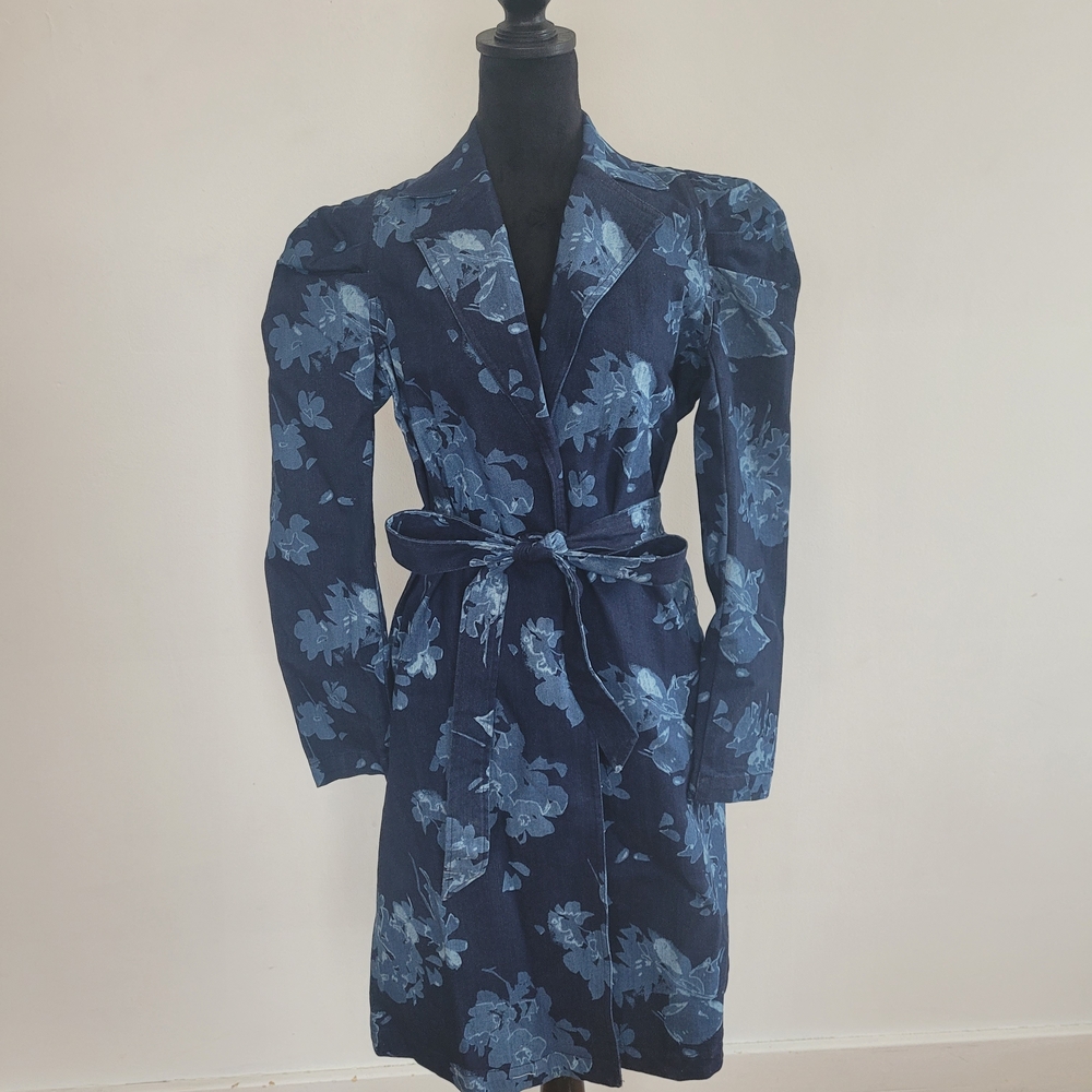 Christian Siriano Blue Denim Jacket